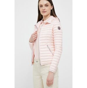 Péřová bunda Colmar dámská, růžová barva, přechodná