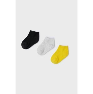 Dětské ponožky Mayoral (3-pack) žlutá barva