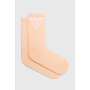 Ponožky Guess ELLEN dámské, oranžová barva, V2GZ00 ZZ00I