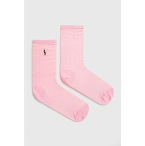 Ponožky Polo Ralph Lauren dámské, růžová barva
