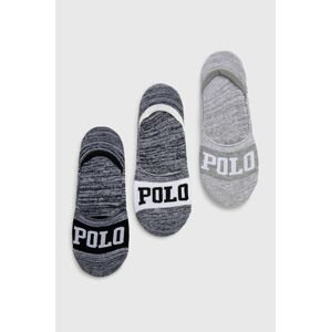 Ponožky Polo Ralph Lauren (3-pack) dámské, černá barva