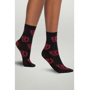 Ponožky Wolford dámské, černá barva