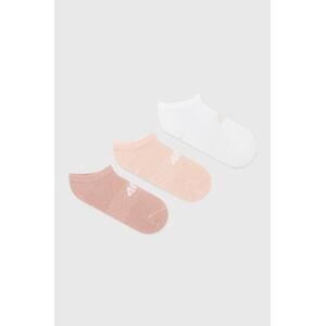 Ponožky 4F (3-pack) dámské, růžová barva