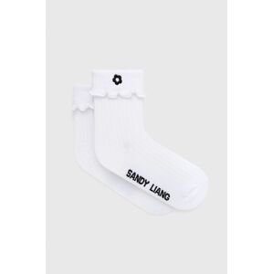 Ponožky Vans X Sandy Liang dámské, bílá barva