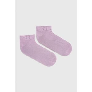 Ponožky Outhorn (2-pack) dámské, fialová barva