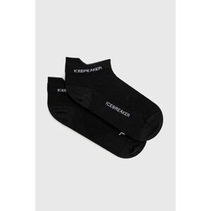 Ponožky Icebreaker Run+ Ultralight Micro dámské, černá barva
