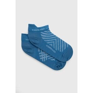 Ponožky Icebreaker Run+ Ultralight Micro dámské, fialová barva