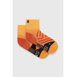 Ponožky On-running dámské, oranžová barva
