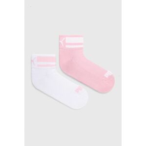 Dětské ponožky Puma růžová barva