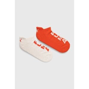Ponožky Puma pánské, oranžová barva