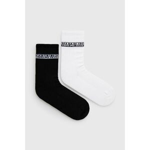 Ponožky Napapijri (2-pack) pánské, bílá barva