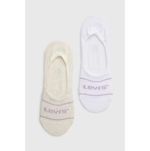 Ponožky Levi's pánské, bílá barva