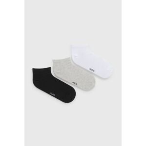 Ponožky Aldo Chavaes (3-pack) pánské, šedá barva