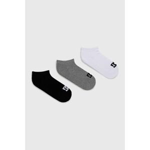 Ponožky Dc (3-pack) pánské, šedá barva