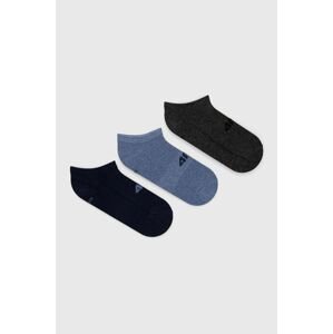 Ponožky 4F (3-pack) pánské, tmavomodrá barva