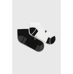 Ponožky 4F (2-pack) pánské, černá barva