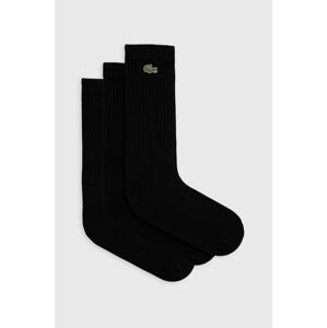Ponožky Lacoste pánské, černá barva, RA4182-8VM
