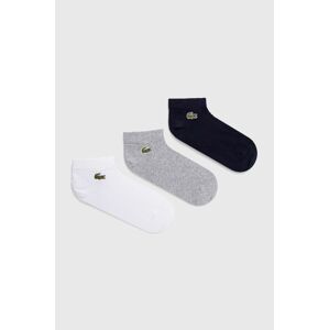 Ponožky Lacoste pánské, šedá barva