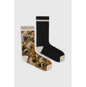 Ponožky Dickies pánské, zelená barva