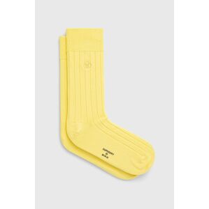 Ponožky Superdry pánské, žlutá barva