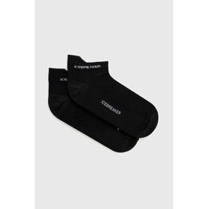 Ponožky Icebreaker Run+ Ultralight Micro pánské, černá barva