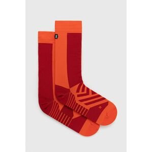 Ponožky On-running pánské, červená barva