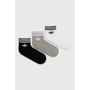Ponožky adidas Originals (3-pack) bílá barva, HC9550-WHT/MGREY