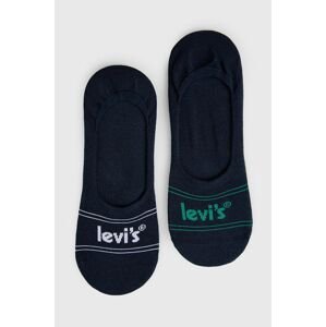 Ponožky Levi's (2-pack) tmavomodrá barva