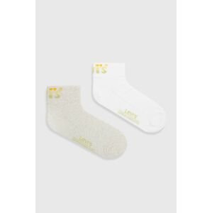 Ponožky Levi's bílá barva
