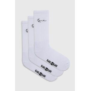 Ponožky Karl Kani (3-pack) bílá barva