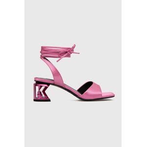 Sandály Karl Lagerfeld K-blok růžová barva