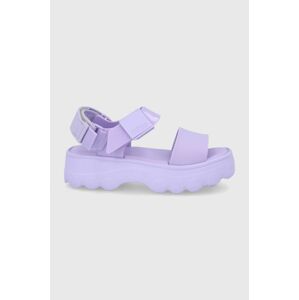 Sandály Melissa dámské, fialová barva, na platformě