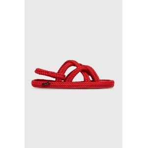 Sandály Bohonomad Bodrum dámské, červená barva