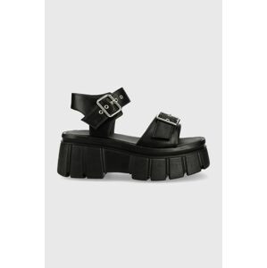 Sandály Truffle Collection Lilu dámské, černá barva, na platformě
