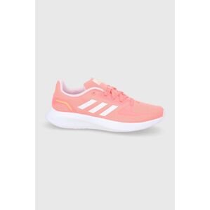 Dětské boty adidas Runfalcon 2.0 GX3535 růžová barva