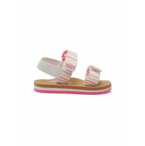 Dětské sandály Roxy bílá barva