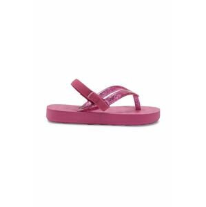 Dětské sandály Roxy růžová barva
