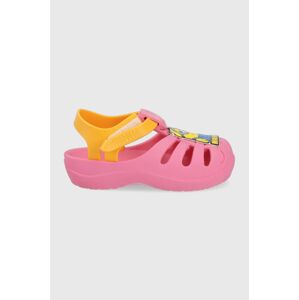 Dětské sandály Ipanema Minions Hell růžová barva