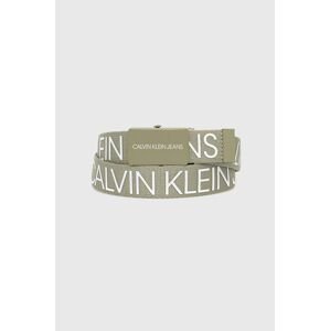 Pásek Calvin Klein Jeans zelená barva