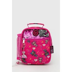 Dětská taška na oběd Hype Xlol růžová barva,