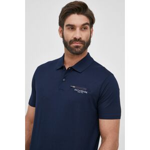 Bavlněné polo tričko Paul&Shark tmavomodrá barva, s potiskem