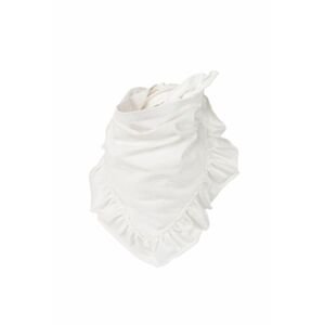 Dětský šátek Jamiks bílá barva, hladký