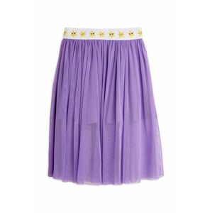 Dětská sukně Mini Rodini fialová barva, midi, áčková