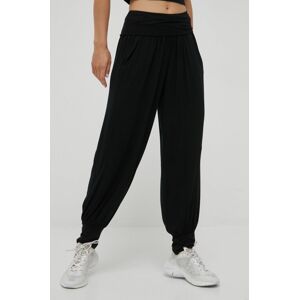Kalhoty Deha dámské, černá barva, jogger, high waist