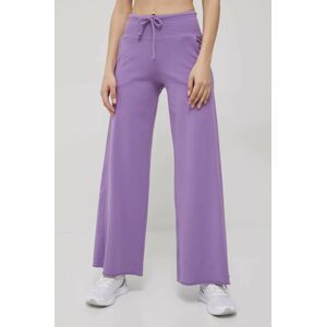 Kalhoty Deha dámské, fialová barva, hladké