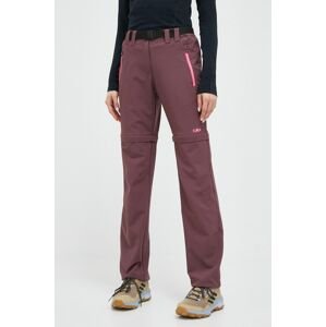 Outdoorové kalhoty CMP fialová barva