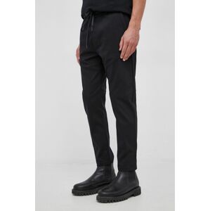 Kalhoty Drykorn Soken pánské, černá barva, jednoduché
