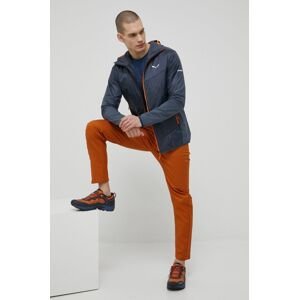 Outdoorové kalhoty Salewa Fanes pánské, oranžová barva, přiléhavé