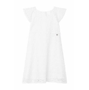 Dívčí šaty Michael Kors bílá barva, mini, áčková