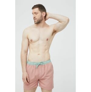 Plavkové šortky Selected Homme  Homme růžová barva